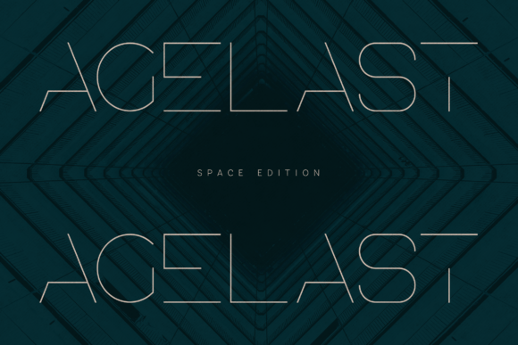 Agelast: A Futuristic Display Font for Modern Crafters