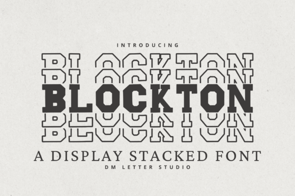 Blockton Stacked: A Bold Display Typeface for High-Impact Branding