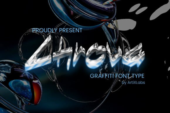 Chrova: The Futuristic Chrome Font That Elevates Handmade Brands