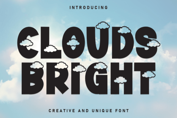 Clouds Bright: The Creative Display Font for Bold Branding