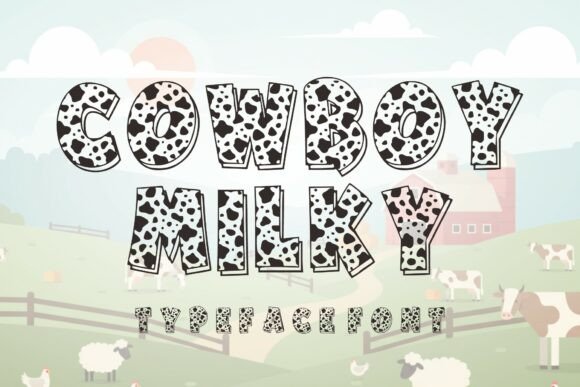 Cowboy Milky: A Rustic Display Typeface for Playful Brand Identity