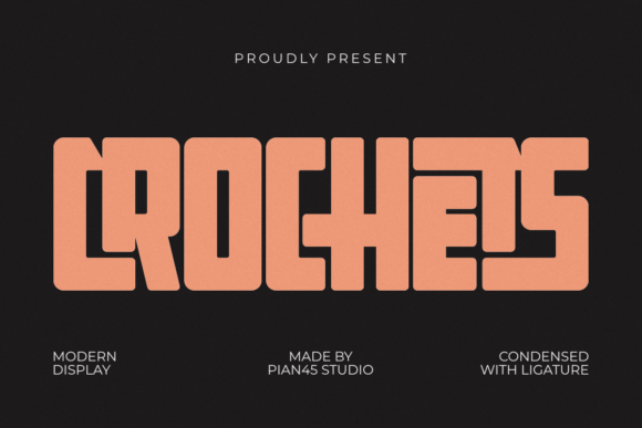 Crochets: The Modern Display Typeface for Handmade Branding