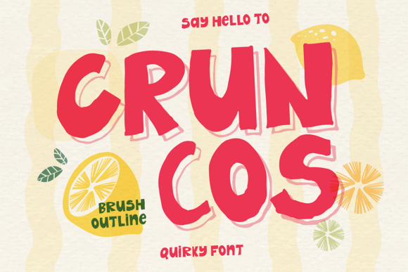 Cruncos: The Bold Display Font for Handmade Brands
