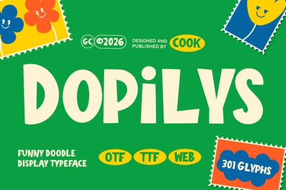 Dopilys: A Playful Display Typeface for Bold Branding
