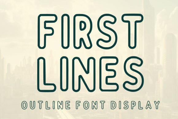 First Lines: The Modern Typeface for Handmade Product Branding