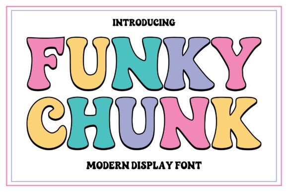 Funky Chunk: A Bold Display Typeface for Modern Web Design