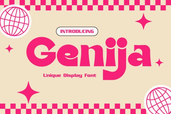 Genija: The Retro Display Typeface for Bold Web Design