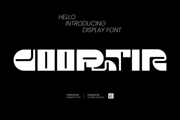 Goortir: The Futuristic Display Font for Modern Crafters