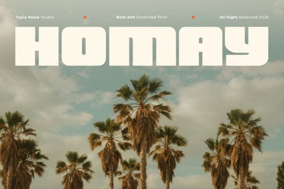 Homay: The Bold Modern Expanded Retro Font for Digital Design