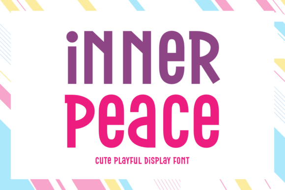 Inner Peace: A Calm Display Typeface for Editorial Design