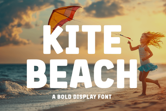 Kite Beach Typeface for Vibrant Editorial Design