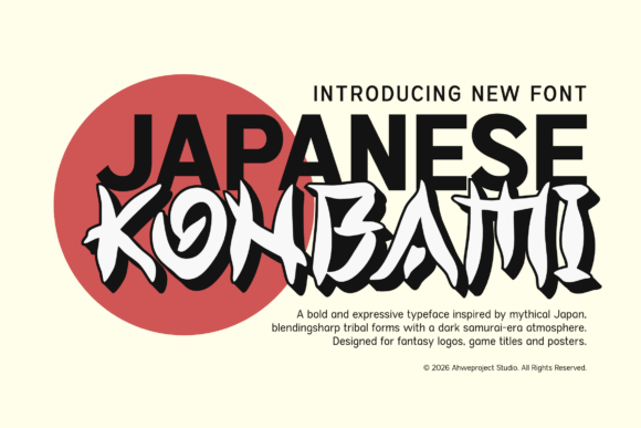 Konbami: The Bold Display Font for Handmade Branding