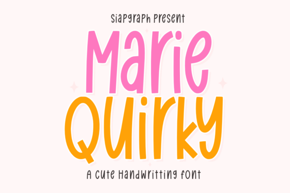 Marie Quirky: The Playful Display Font for Handmade Creators