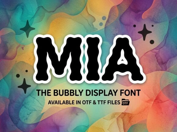 Mia Display Font for Handmade Creations