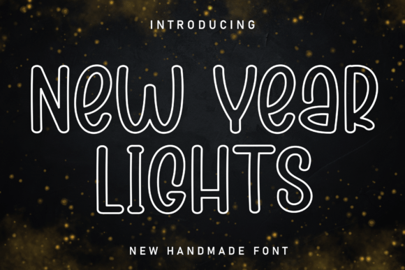 New Year Lights: The Perfect Display Font for Festive Branding