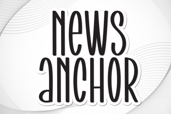 News Anchor: The Handwritten Display Font That Polishes Your Brand