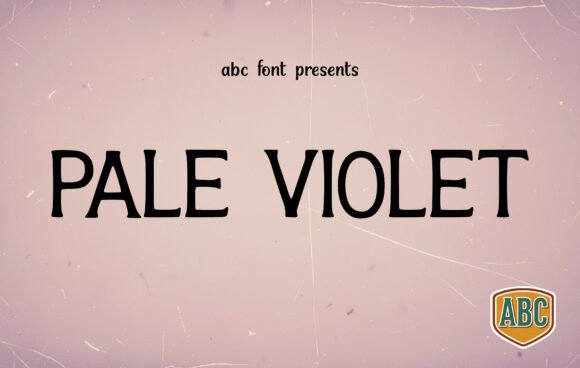 Pale Violet: A Sophisticated Display Typeface for Digital Branding