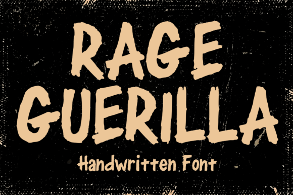 Rage Guerilla: The Bold Typeface That Brings Street Energy to Your Brand