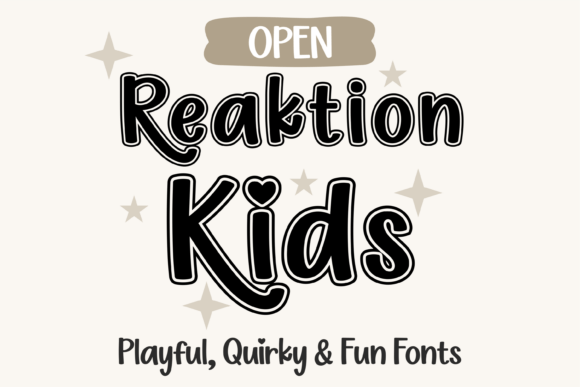 Reaktion Kids Open: A Playful Typeface for Modern Web Design