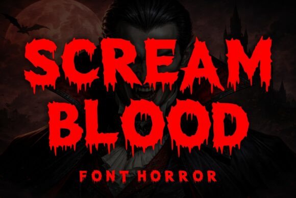 Scream Blood: A Premium Display Font for Editorial Design