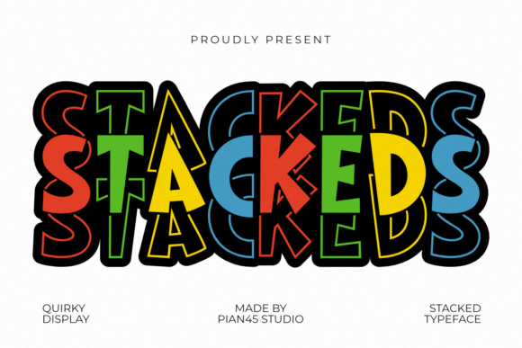 Stackeds: The Bold Display Font That Elevates Small Business Branding