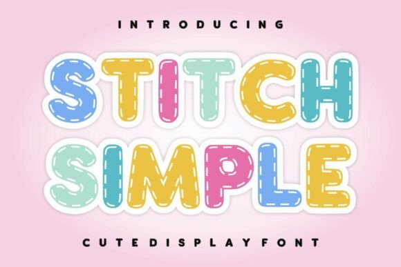 Stitch Simple: The Perfect Display Font for Handmade Brand Identity