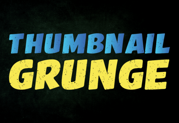 Thumbnail Grunge: A Bold Display Font for Real Branding Projects