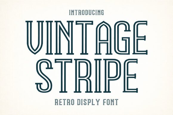 Vintage Stripe: The Retro Display Font That Elevates Brand Identity